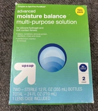 Up&Up Moisture Balance Multipurpose Solution Advanced Formula Twin Pack Exp 7/26