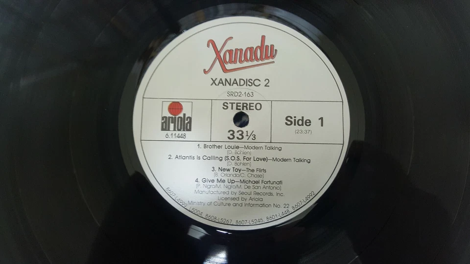 Xanadisc 2 Korea LP Modern Talking C C Catch Synth pop Hi NRG Italo Disco - Image 4 of 4
