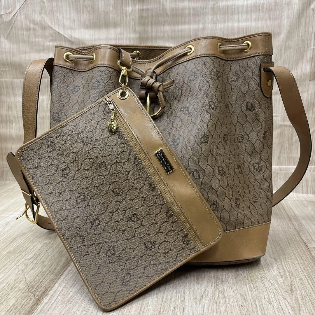 Sac bandoulière Christian Dior Trotter nid d'abeille cordon occasion bon état
