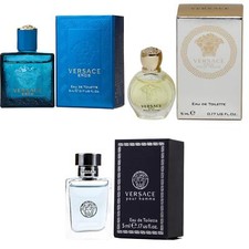 3pc Mini Gifts Set Versace Eros Men, Eros Women, Pour Homme ,5ml/0.17oz, NEW