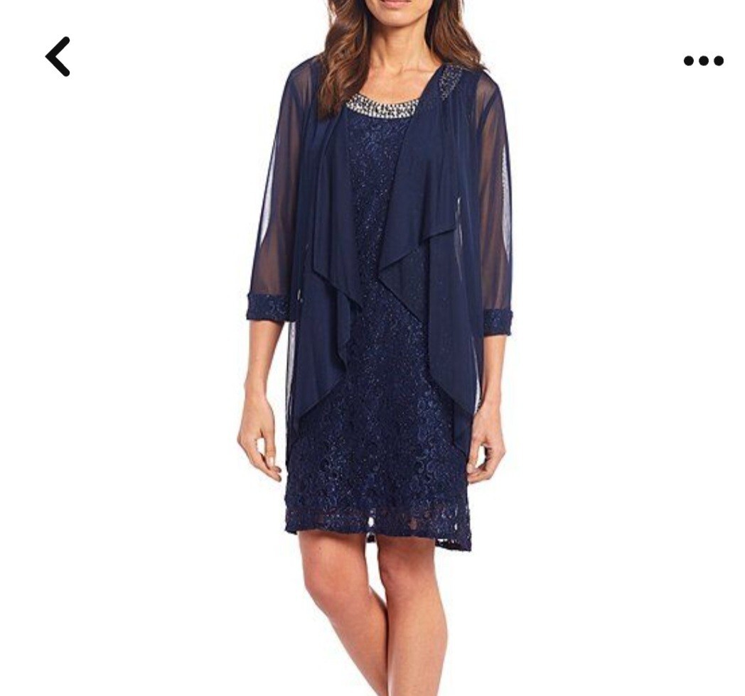 r&m richards sequin lace jacket dress R&M Richards 1827 Petal Pink Floral Embroidered Sequin Jacket Dress