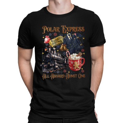 Polar Express all aboard admit one - Weihnachten Weihnachtsgeschenk Herren T-Shi
