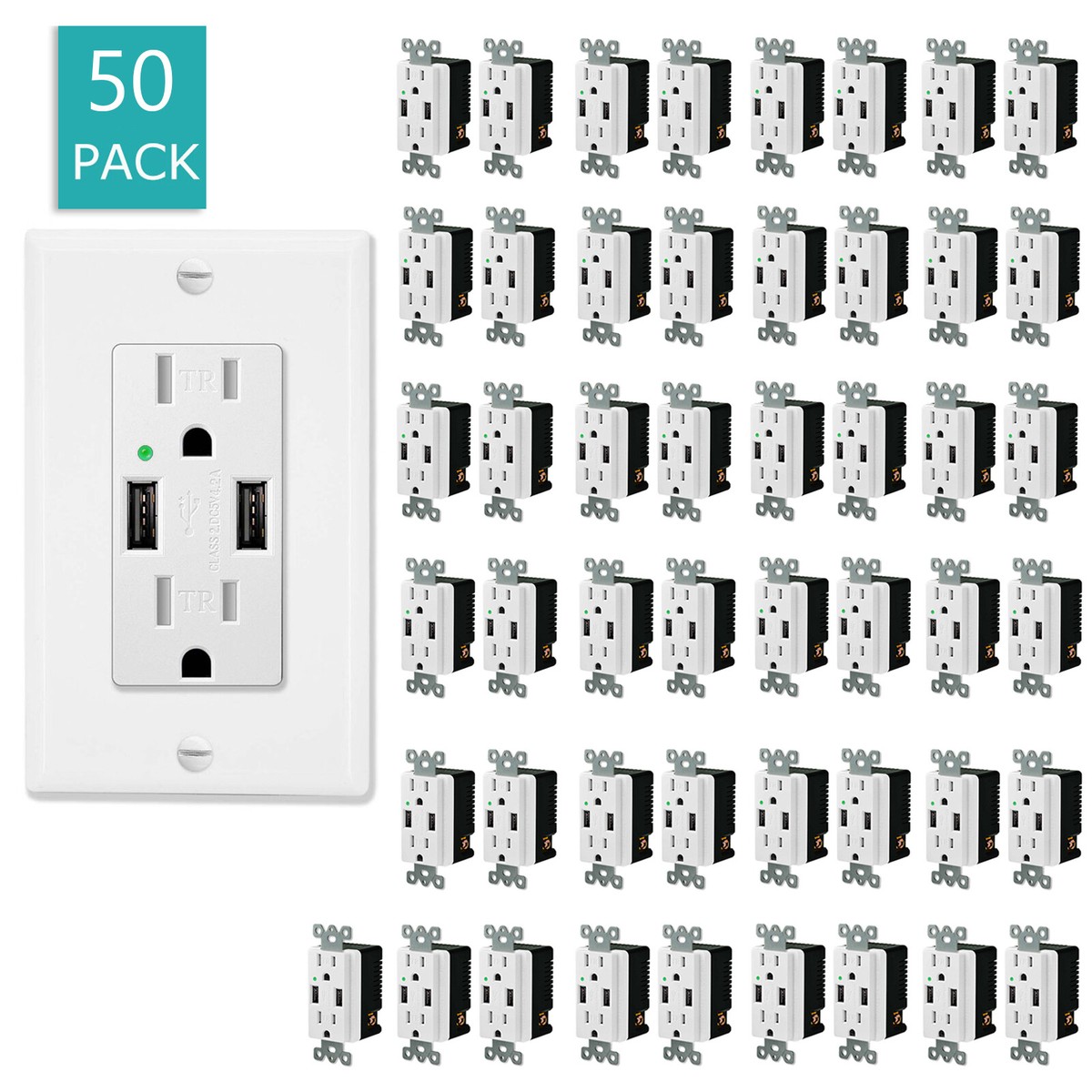 Presa GFCI Da 15 Amp, Presa Elettrica GFI Autodiagnostica, Presa