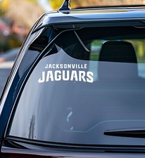 Jacksonville Jaguars Vinyl Decal Car Truck Vehicle Window Wall Sticker White v2