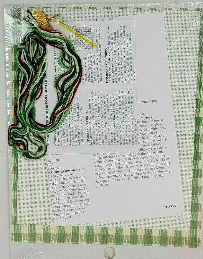 Vintage Leisure Arts Nature Collection Counted Cross Stitch "Dragonfly Duo" Kit - Image 3 of 3