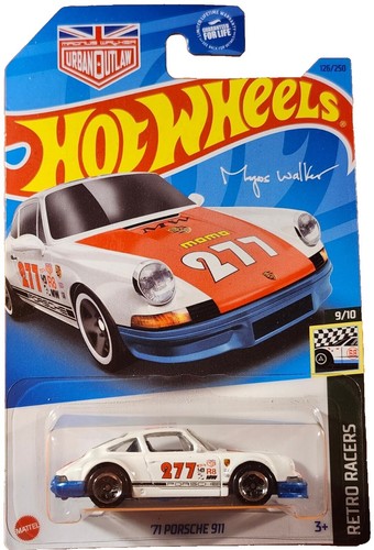 Hot Wheels Porsche 911 Carrera RS 2.7 Arancione - Retro Racers 8/10 - HKJ82 - Short Card - Mattel 2023