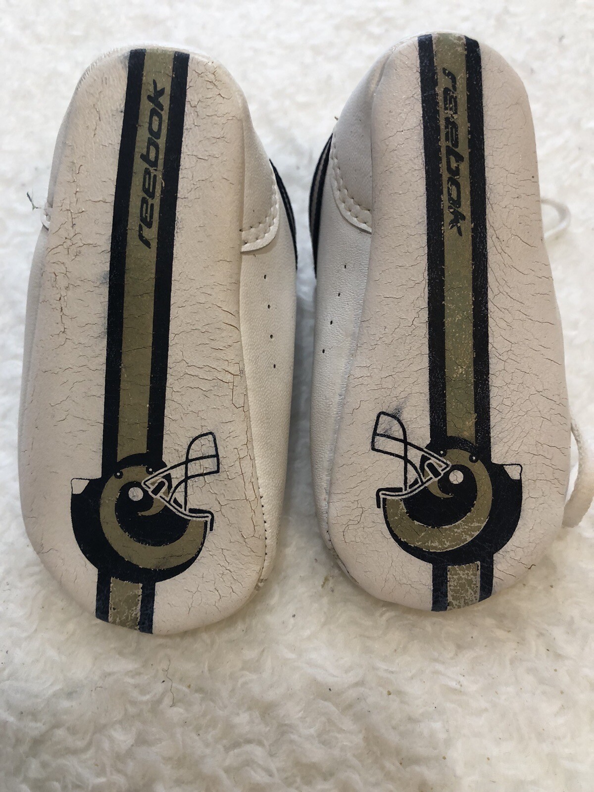 PONY Reebok scarpe vintage culla neonato scarpe bambino scarpe da ginnastica NFL St. Louis Rams taglia 1