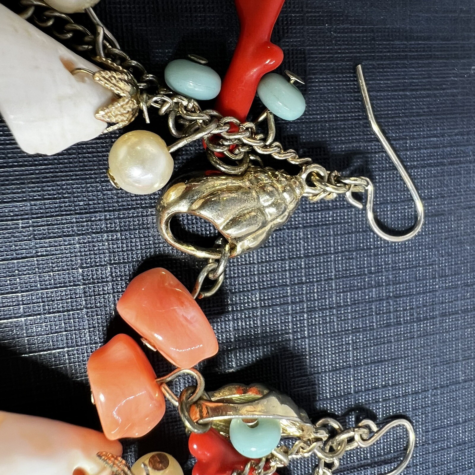 Beach Shell Drop Dangle Earrings - image 6