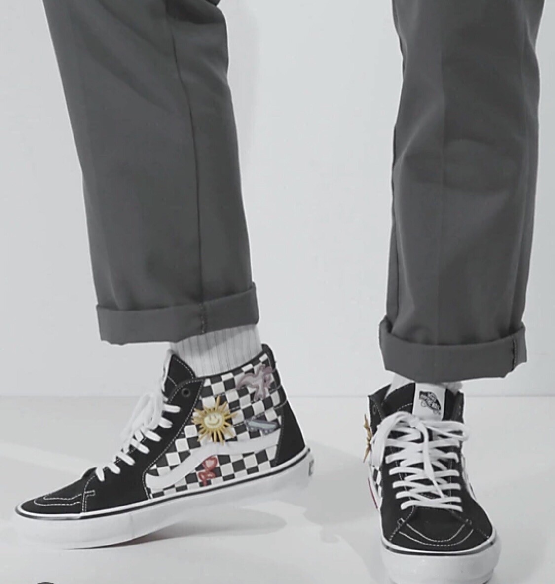 VANS x SKATEISTAN Collab Limited Edition Skate Sk8-hi Checkerboard