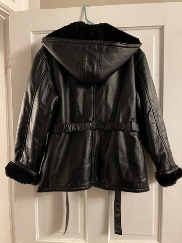 Black Wilson leather ladies medium winter coat | fully lined - Bild 5 von 11