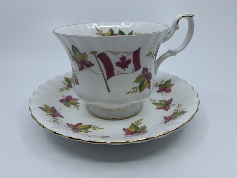 Royal Albert Canada From Sea to Sea Footed Cup/Saucer