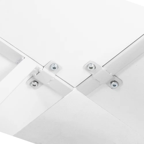 White/Brown/Black L-Shaped Computer Desk Gaming Table with Large Desktop Home  - Picture 24 of 25