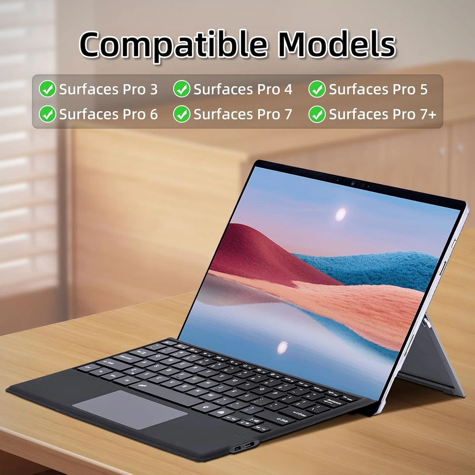 Type Cover for Microsoft Surface Pro 7+/ Pro 7 / Pro 6 / Pro 5 / Pro 4 / Pro 3，S - Image 4 of 4