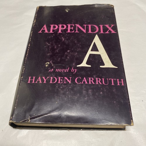 Carruth, Hayden APPENDIX A 1st Edition 1st Printing - Imagen 2 de 12