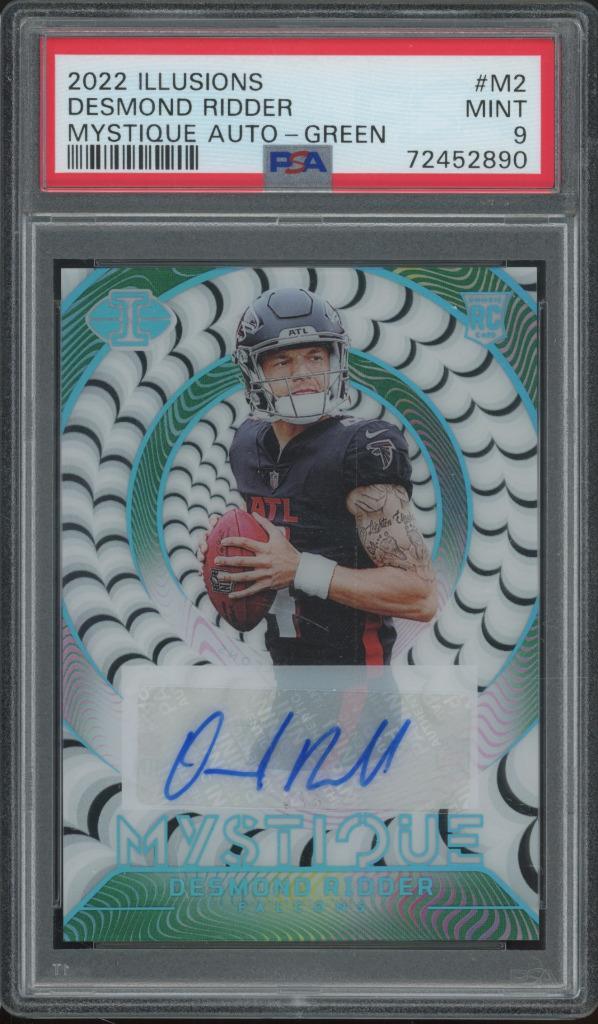 Desmond Ridder Panini Illusions Mystique Autographs #M2 Green