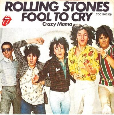   ROLLING STONES - Fool To Cry / Crazy Mama - 7'' Single - WEA  04/1976  Germany