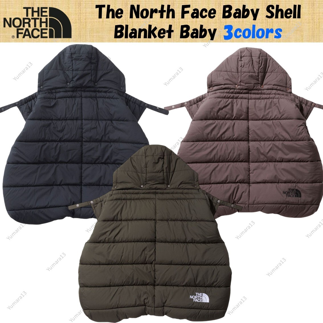 The North Face Baby Shell Blanket Baby Black New Taupe Slate Brown