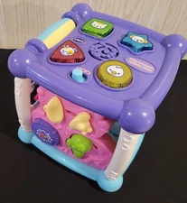 VTech Busy Learners Activity Cube Spinning Letters Works Great!