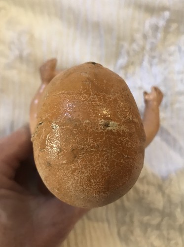 VINTAGE DOLL COMPOSITION BODY HEAD 11 INCH PAINTED FACE BABY RESTORE PARTS - Picture 3 of 4
