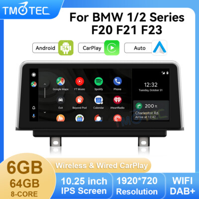 BMW F20 F21 F23 10.25  Android 14 Autoradio 6+64GB Car Stereo Wireless Carplay