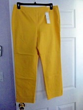 Charter Club Pant Shop 12 Classic Fit Slim Leg Tummy Slimming Pant Sunlight