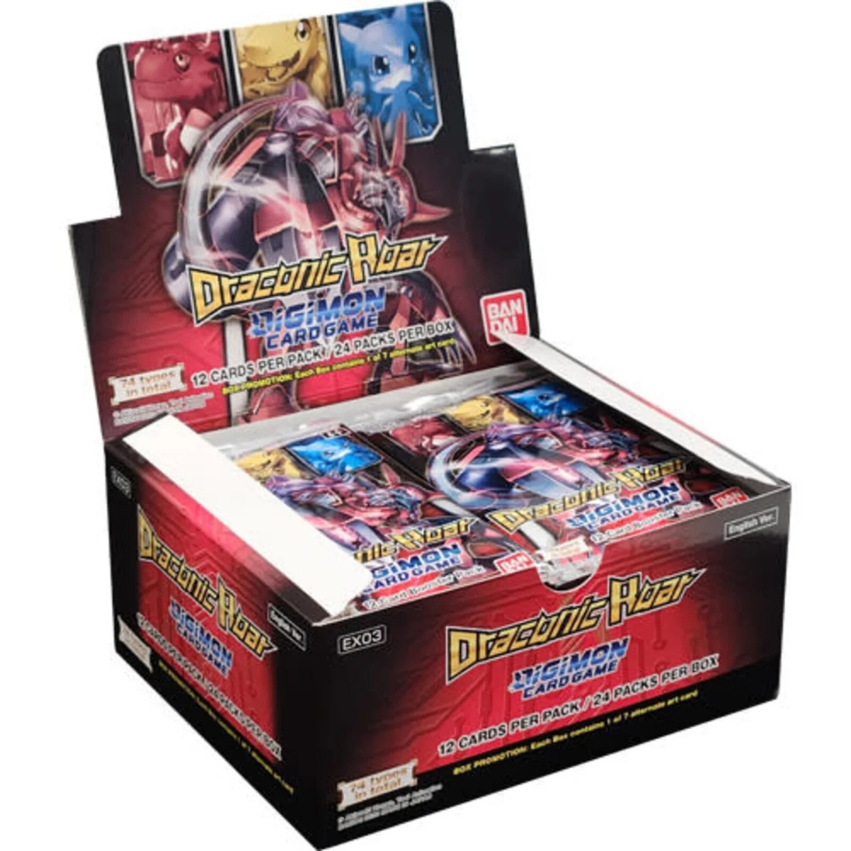 digimon ex3 booster box Bt14 Digimon TCG Draconic Roar (EX-03) – Sealed English Version Digimon Bt24 standard digivolutions Digimon Trading Card Game Draconic