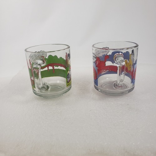 Lot Of 2 McDonald's Garfield Mug Comic Strip Glass Cup 1978-1980 - Picture 4 of 9