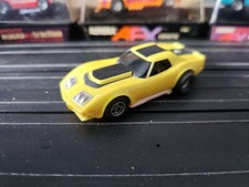 AFX Yellow Black 74 Corvette A Production 1703 Magnatraction