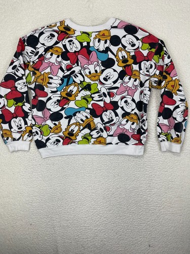 Disney Mickey & Friends Sweatshirt Women's Vtg Long Sleeve Crop Pullover 3XL - Picture 10 of 12