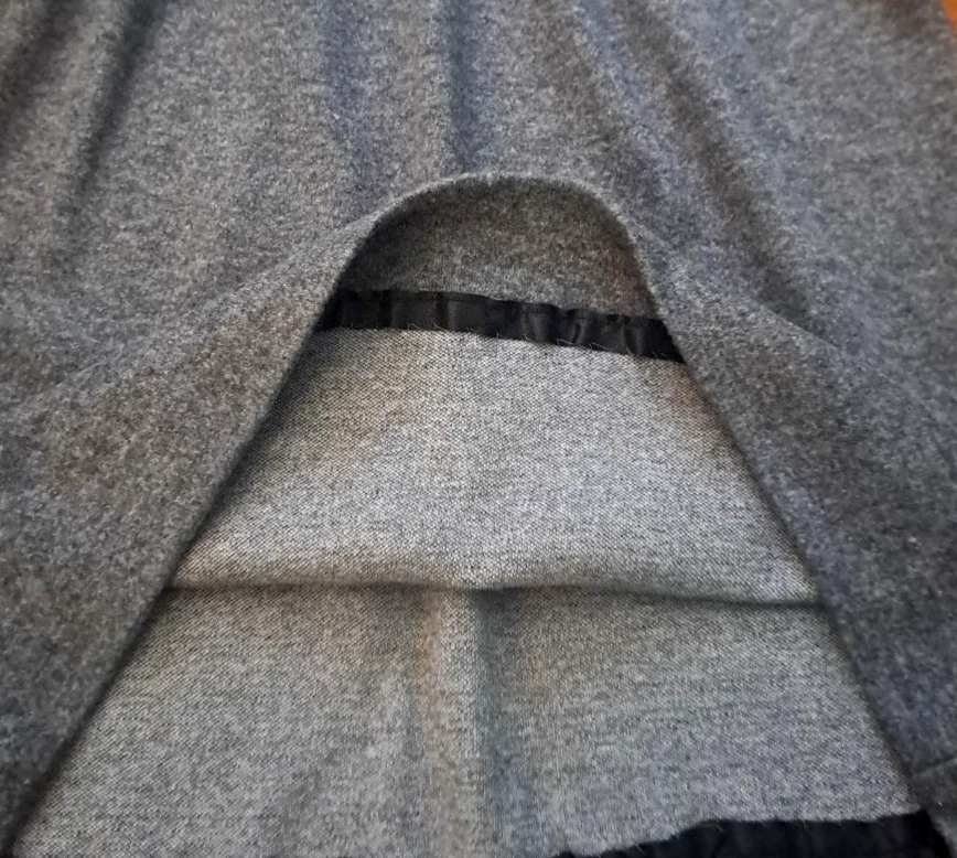 Vintage Willi of California Dress Womens Gray 80s Sweatshirt Elastic Waist M - Image 4 of 4