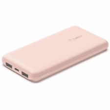 Belkin BPB011btRG BoostCharge 10000mAh USB-C USB-A Power Bank Rose Gold Pink