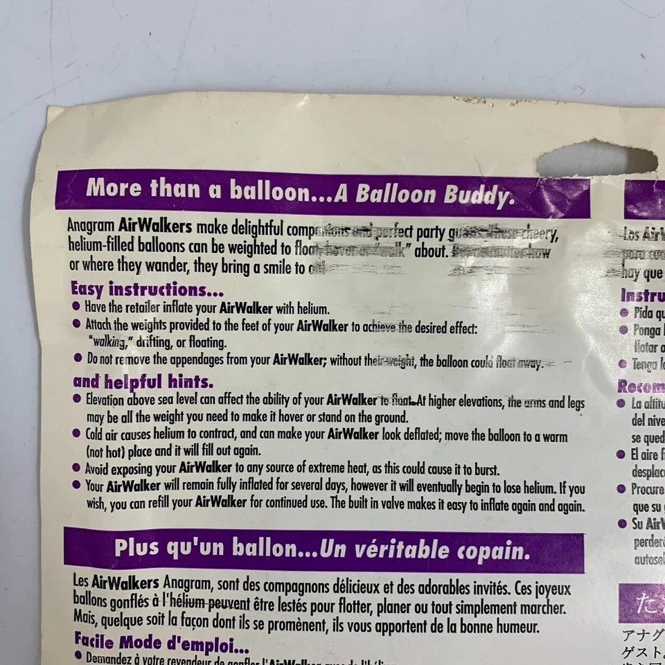 Globos de celebración Anagrama vintage remache The Robot Airwalker (lote de 3) Foto 3 de 4