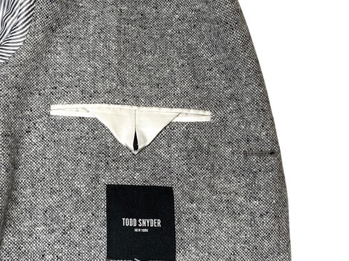 Todd Snyder Italian Donegal Sport Coat in Light Grey 42R Wool Blend $698 New Tag - Picture 12 of 16