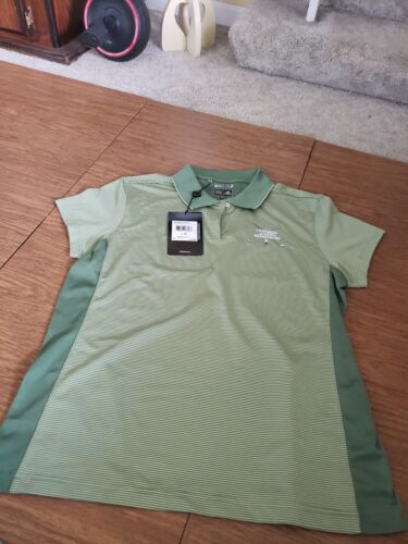 adidas Damen Größe XL kurzärmeliges Golf Poloshirt Gras/Kaktus grn neu mit Etikett