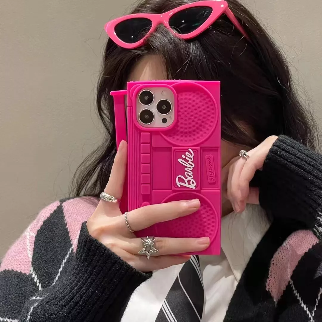 Funda Barbie de Gel de Silicona para Teléfono Celular iPhone 15 14