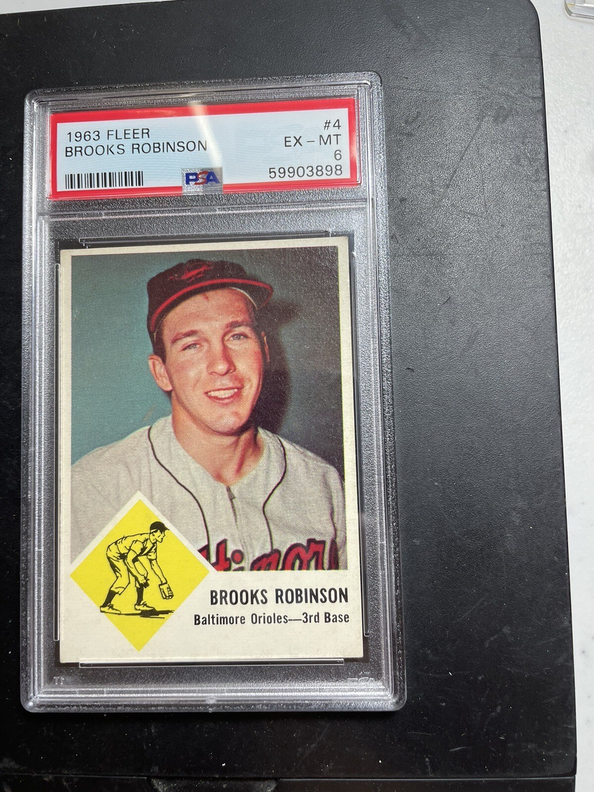 1963 Fleer Baseball #4 Brooks Robinson PSA 6