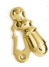 Individual Polished Brass Egremont Traditional Sliding Escutcheon Key Hole Cover