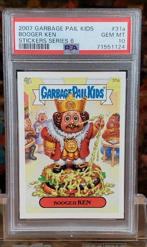 Garbage Pail Kids Booger KEN 31a PSA 10 EDELSTEIN 2007 ganz neu Serie 6 - Bild 6 von 6