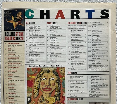 Rolling Stone Chart Page Feb 22 1996 Smashing Pumpkins Beatles Goo