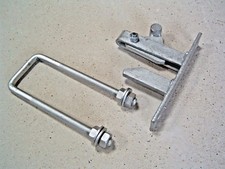 Gate latch with double leg gate striker and fixings farm 5 bar gate