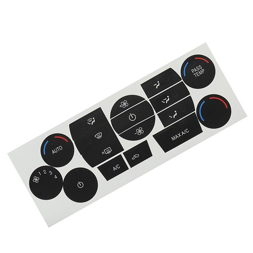 A/C Climate Control Button Dash Repair Decals stickers For 2007-2014 Escalade E