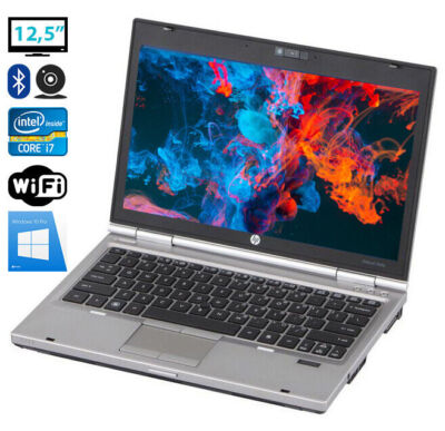 Great Deal HP 2560p i7-2620M Max 3.4GHz 12.5'' HD VGA DVD Win 10 PRO
