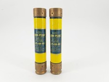 New Lot of 2 Bussmann LPS-RK-60 TIme Delay Fuse 60A 600V RK1 - No Box