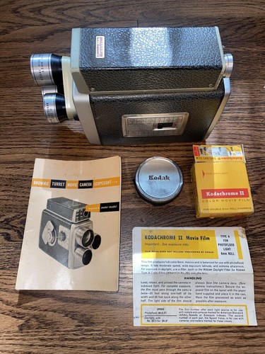 Caméra Vintage Kodak Brownie 8mm Triple Objectifs Turret F/1.9 - USA