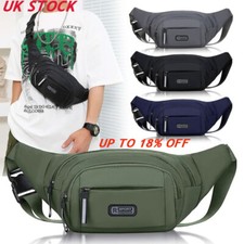 Waist Bum Bag Men Women Fanny Pack Holiday Travel Money Belt Pouch Wallet UK