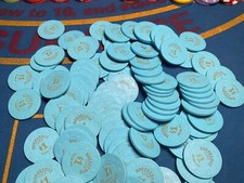 100  1 HORSESHOE CLUB RENO NEVADA CASINO CHIPS