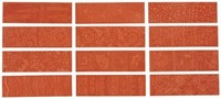 Sax Rubber Pattern Imprinting Mat, Red, 6-7/8 L X 2-1/8 W (set Of 12), New, Fr Sax Rubber Pattern Imprinting Mat, Red, 6-7/8 L X 2-1/8 W (set Of 12), New, Fr