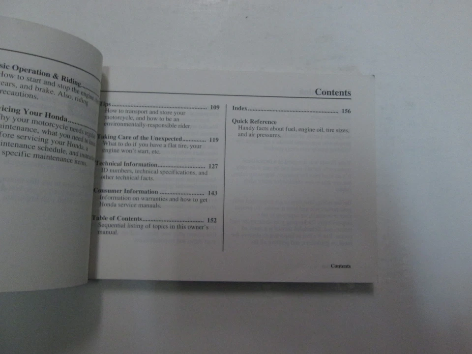 Honda XR100R 2003 manual del propietario del operador nuevo Foto 4 de 4