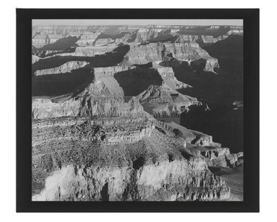 GRAND CANYON NATIONAL PARK ROCK FORMATIONS ANSEL ADAMS 8X10 FRAMED PHOTO