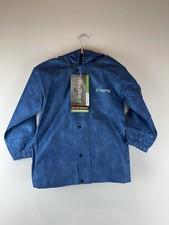 NEW Frogg Toggs Youth Blue Outdoor Camping Polly Woggs Rain Suit Jacket Medium